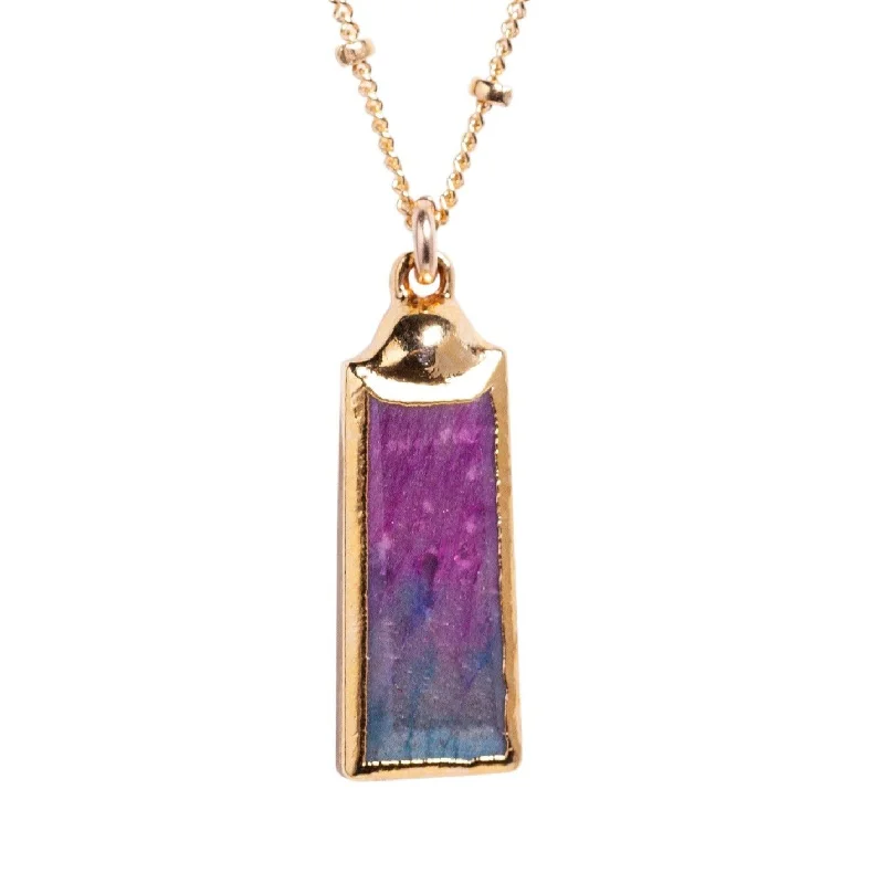 Flash Sale On Stunning Jewelry – Limited Stock Available Watermelon Tourmaline Bar Necklace