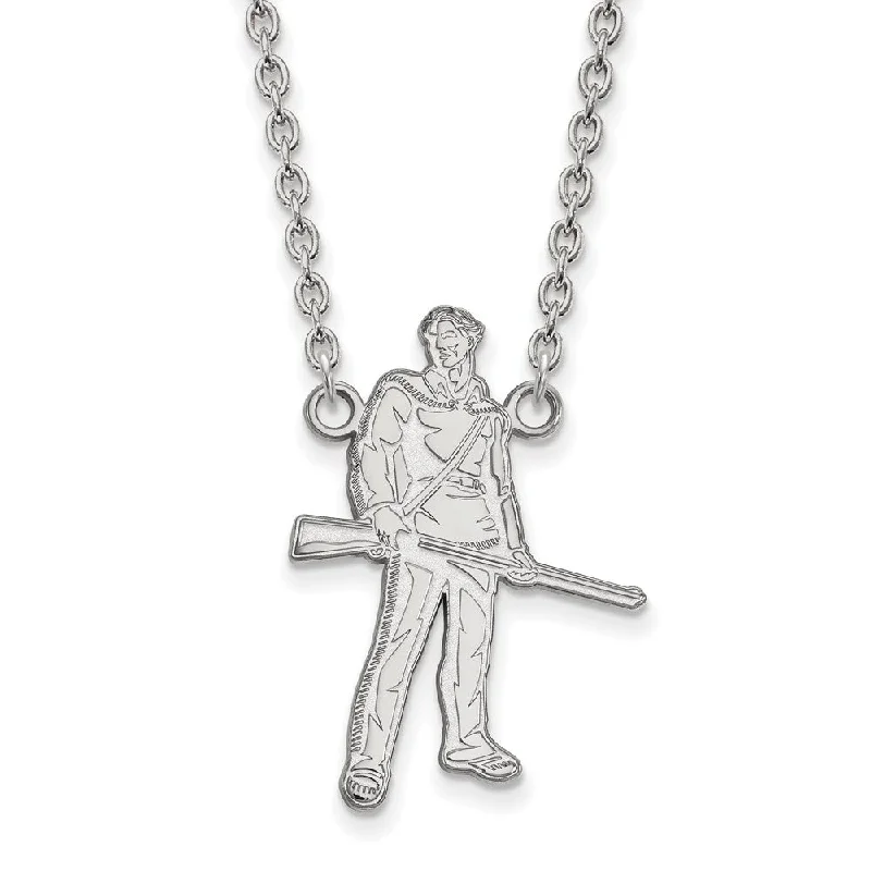 Huge Savings On Timeless Jewelry Collections 10k White Gold West Virginia U Large Pendant Necklace