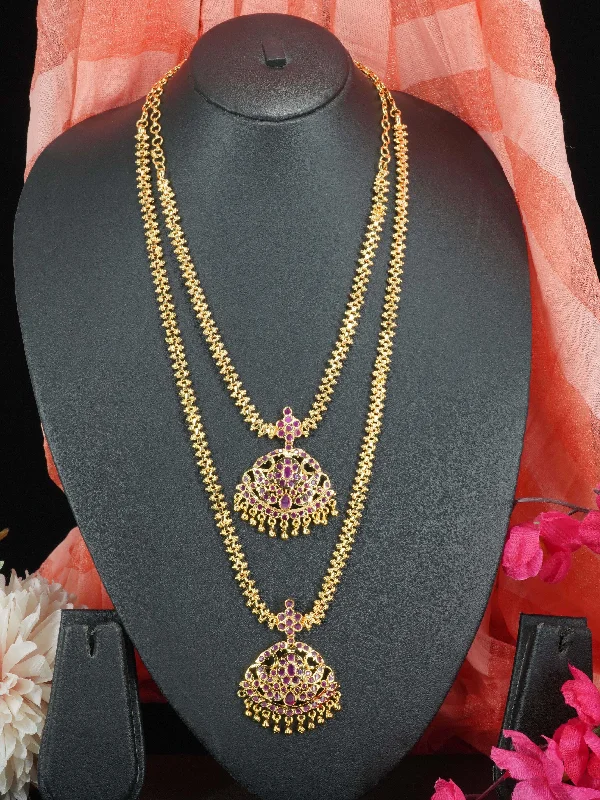 Affordable Luxury Jewelry For Every Occasion 23.5kt Exclusive Premium Gold finish Gatti necklace Combo set 6092N