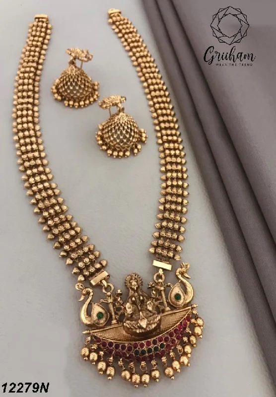 Exclusive Jewelry Discounts – Shop Now For Savings Premium Gold Finish Long necklace set 12279N