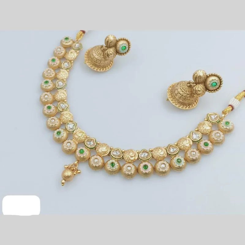 Flash Deals On Fine Jewelry – Shop Before It's Gone Rani Sati Jewels Gold Plated Kundan Stone And Meenakari Necklace Set