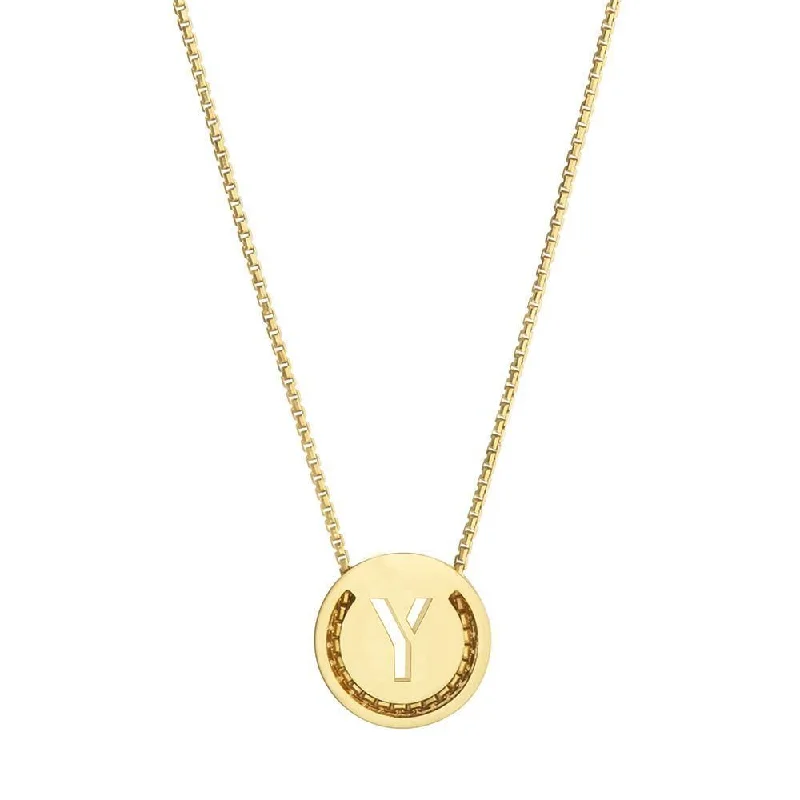 Unmissable Jewelry Sale – Shop Before It's Too Late ABC's - Y 18K Gold Plated Necklace