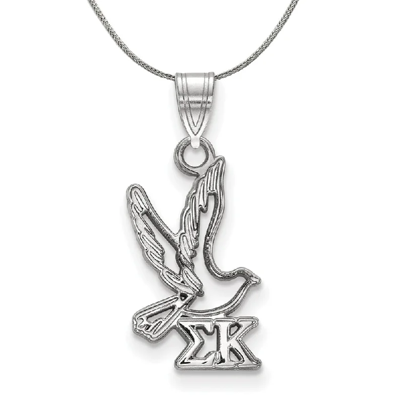 High-End Jewelry, Now More Affordable Than Ever Sterling Silver Sigma Kappa Small Pendant Necklace