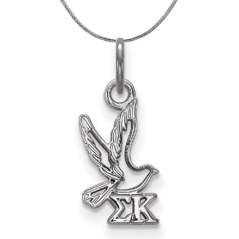 Unique Jewelry For Less – Shop The Sale Now Sterling Silver Sigma Kappa XS (Tiny) Pendant Necklace