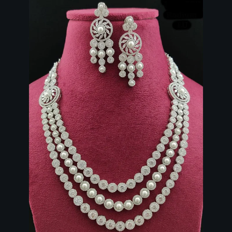 Don't Miss Our Biggest Jewelry Sale Of The Season Vivah Creations American Diamond Necklace Set