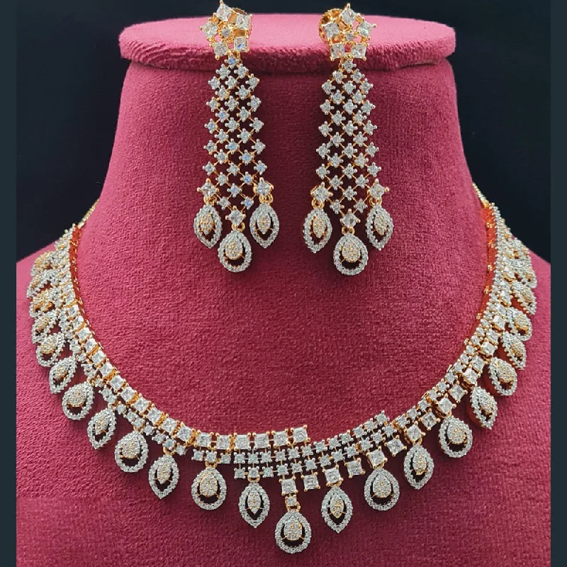 Bestselling Jewelry At Special Promotional Rates Vivah Creations American Diamond Necklace Set