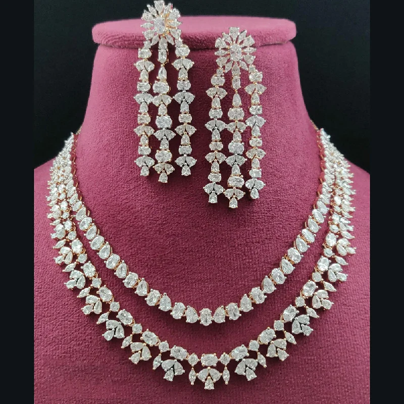 Seasonal Jewelry Deals – Elevate Your Style Vivah Creations American Diamond Necklace Set