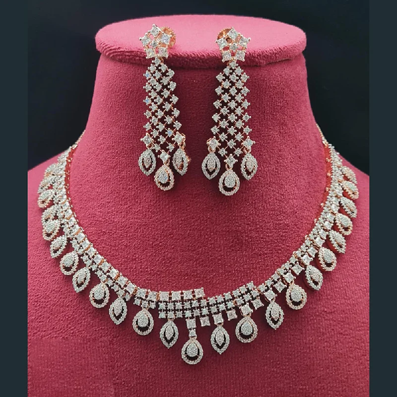 Shop Dazzling Jewelry At The Best Prices Vivah Creations American Diamond Necklace Set