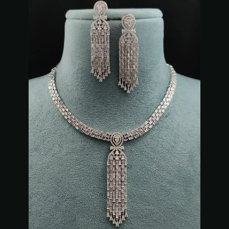 Bestselling Jewelry At Special Promotional Rates Vivah Creations American Diamond Necklace Set