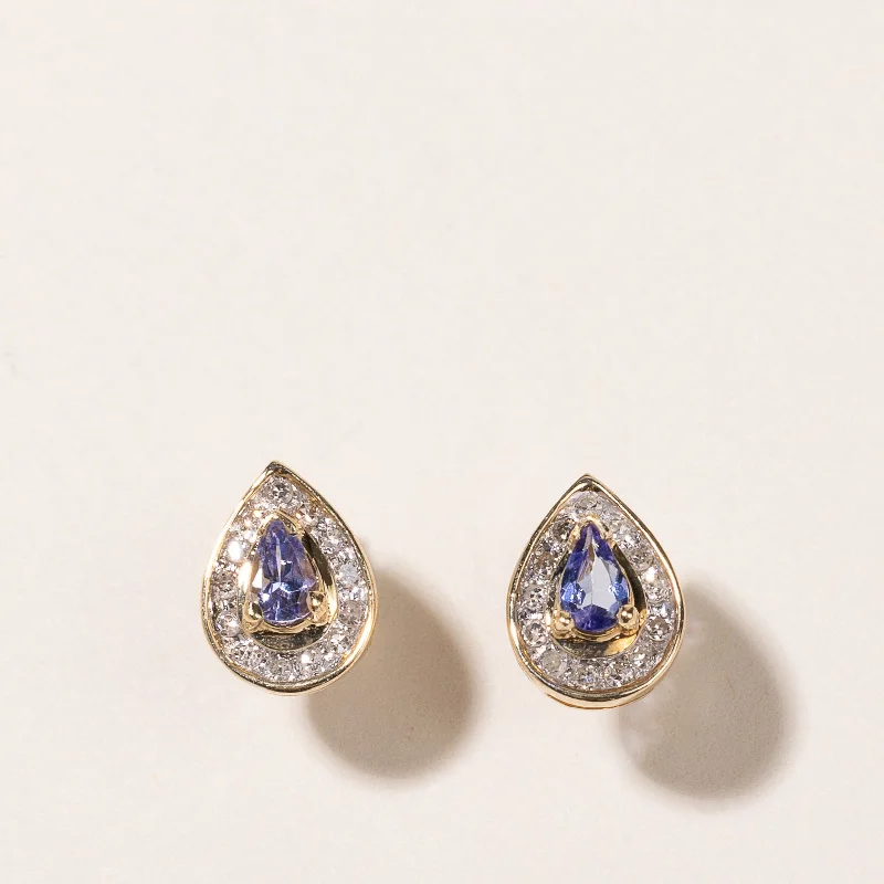 Jewelry Clearance Sale – Final Reductions 10-14K Yellow Gold Tanzanite and Diamond Earrings | 0.42ctw, 0.21ctw Jewelry Clearance Sale – Final Reductions 10-14K Yellow Gold Tanzanite and Diamond Earrings | 0.42ctw, 0.21ctw