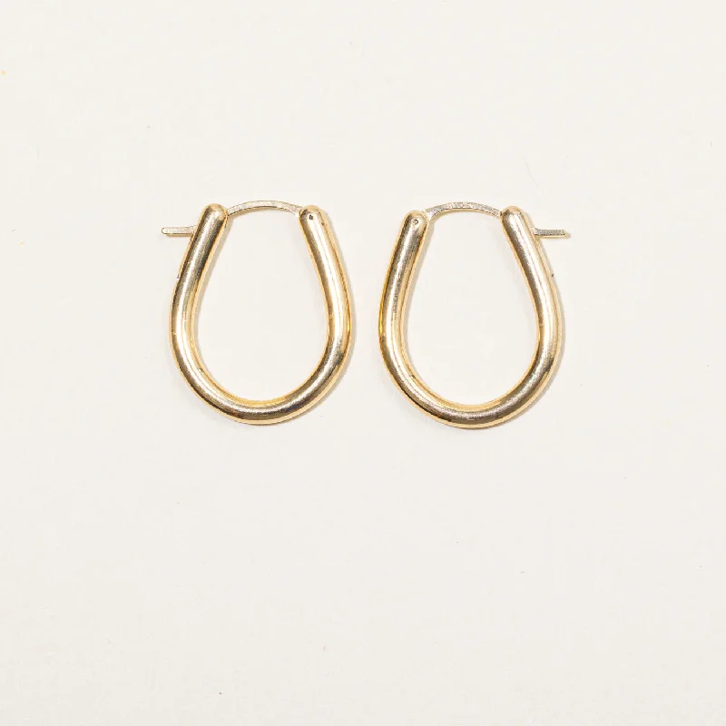 Trending Jewelry Now Available At Exclusive Prices 10k Yellow Gold Hoop Earrings