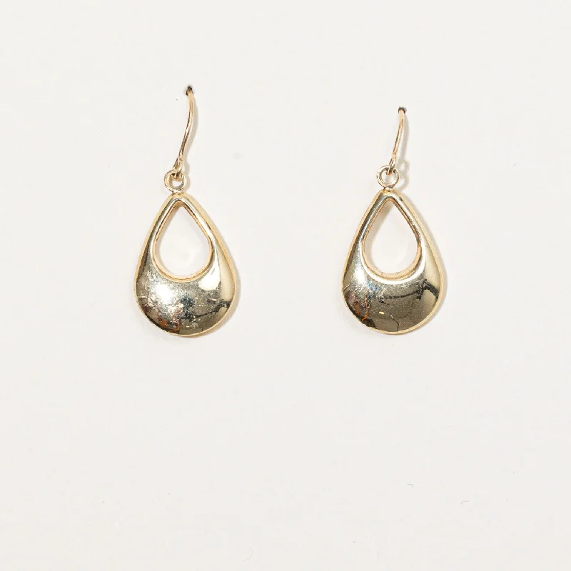 Seasonal Jewelry Sale – Upgrade Your Collection 10k Yellow Gold Teardrop Earrings