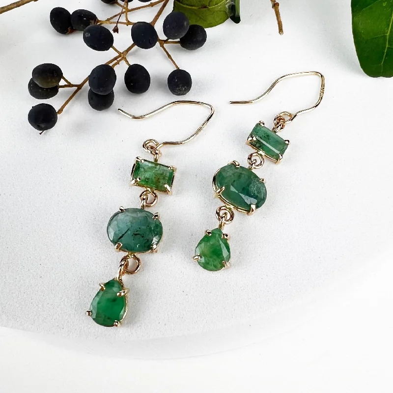 Elegant Jewelry Pieces At Unbelievable Prices 14k Emerald Earrings