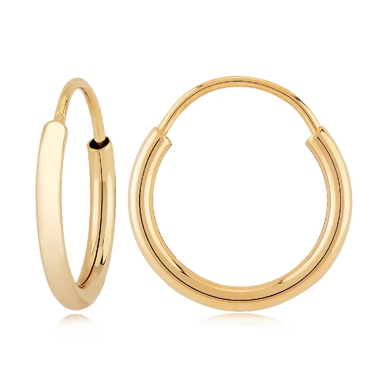 Buy More, Save More On Stunning Jewelry Pieces 14k Gold Endless Hoop Earrings
