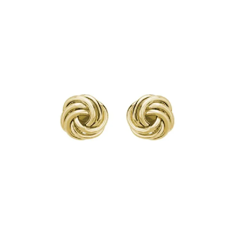 Dainty Floral Jewelry For Feminine Elegance 14k Gold Love Knot Studs