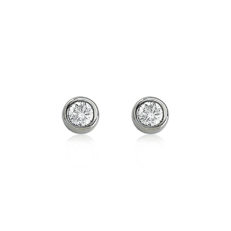 Beautiful Jewelry, Breathtaking Discounts – Hurry In 14k White Gold 4mm 1/2 Cttw Diamond Solitaire Stud Earrings Beautiful Jewelry, Breathtaking Discounts – Hurry In 14k White Gold 4mm 1/2 Cttw Diamond Solitaire Stud Earrings