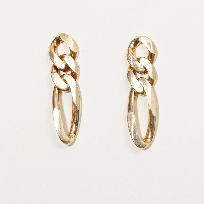 Shop Elegant Jewelry At Unbeatable Prices 14k Yellow Gold Figarucci Link Earrings