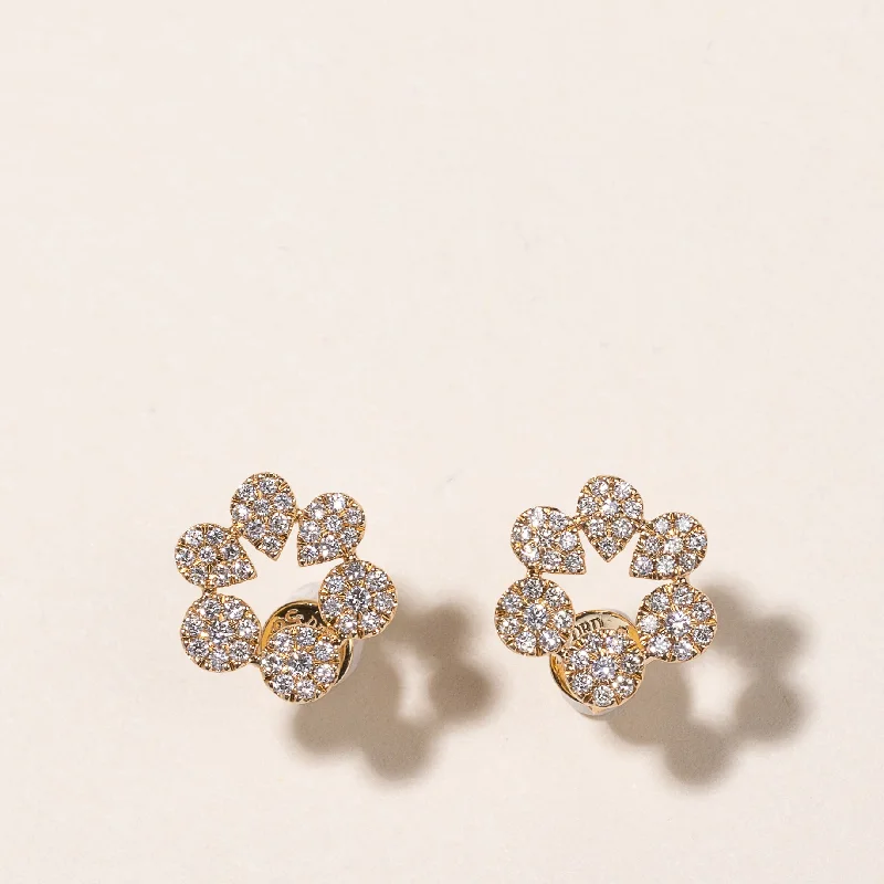 Elegant Jewelry Pieces At Unbelievable Prices 14K Yellow Gold Diamond Earrings | 0.35ctw Elegant Jewelry Pieces At Unbelievable Prices 14K Yellow Gold Diamond Earrings | 0.35ctw