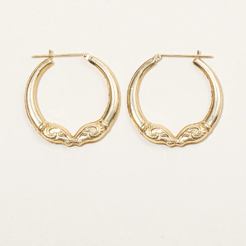 Holiday Jewelry Sale – Perfect Gifts At Great Prices 14k Yellow Gold Ram Hoop Earrings Holiday Jewelry Sale – Perfect Gifts At Great Prices 14k Yellow Gold Ram Hoop Earrings