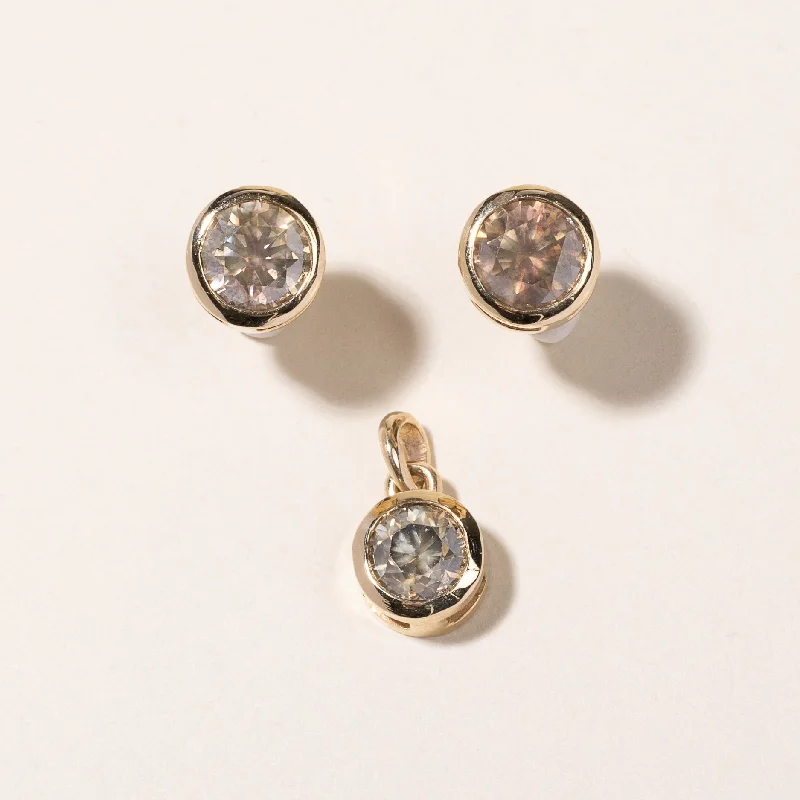 Big Discounts On Elegant Jewelry Collections 18K Yellow Gold Fancy Brown Diamond Earrings & Pendant Set | 2.34ctw, 0.93ct Big Discounts On Elegant Jewelry Collections 18K Yellow Gold Fancy Brown Diamond Earrings & Pendant Set | 2.34ctw, 0.93ct