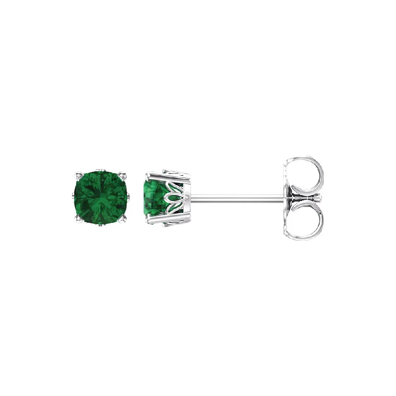 Must-Have Jewelry Pieces At Reduced Prices 4mm Cushion Lab Created Emerald 14k White Gold Stud Earrings Must-Have Jewelry Pieces At Reduced Prices 4mm Cushion Lab Created Emerald 14k White Gold Stud Earrings