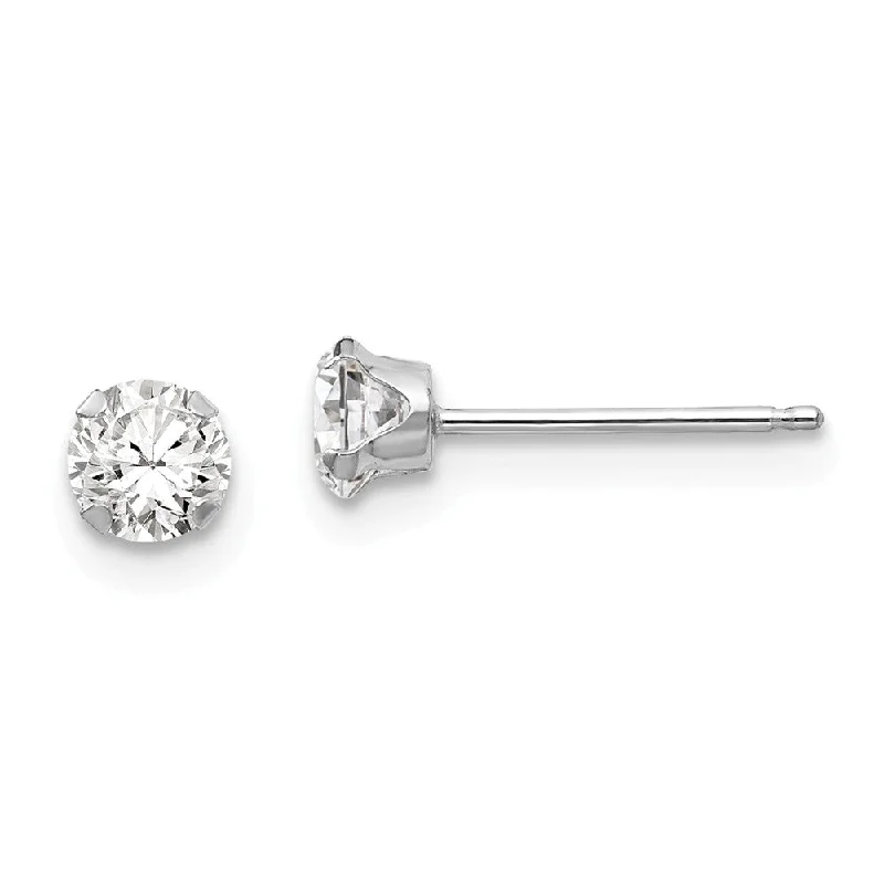 Shine Without Limits – Jewelry Sale Happening Now 4mm Round Cubic Zirconia Stud Earrings in 14k White Gold Shine Without Limits – Jewelry Sale Happening Now 4mm Round Cubic Zirconia Stud Earrings in 14k White Gold