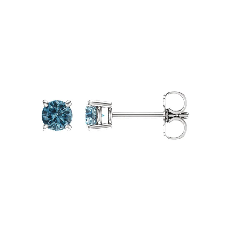 Exclusive Jewelry Bundles At Discounted Prices 4mm Round Sky Blue Topaz Stud Earrings in 14k White Gold Exclusive Jewelry Bundles At Discounted Prices 4mm Round Sky Blue Topaz Stud Earrings in 14k White Gold