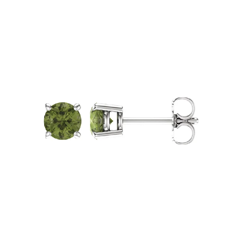 Your Perfect Accessory Now At The Best Price 5mm Round Peridot Stud Earrings in 14k White Gold Your Perfect Accessory Now At The Best Price 5mm Round Peridot Stud Earrings in 14k White Gold