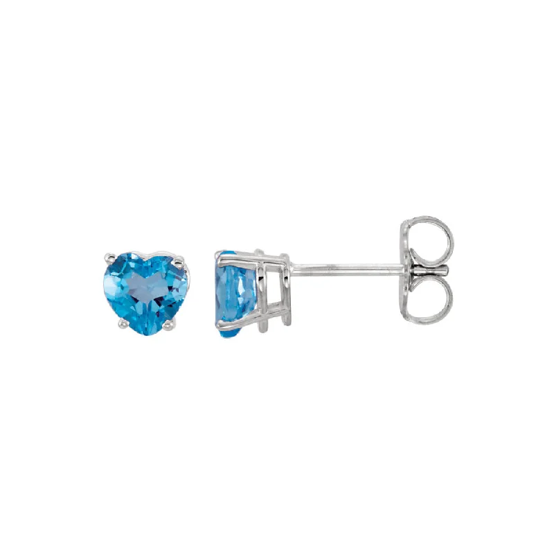 Don't Miss These Dazzling Jewelry Discounts 5mm Swiss Blue Topaz Heart Stud Earrings in 14k White Gold Don't Miss These Dazzling Jewelry Discounts 5mm Swiss Blue Topaz Heart Stud Earrings in 14k White Gold