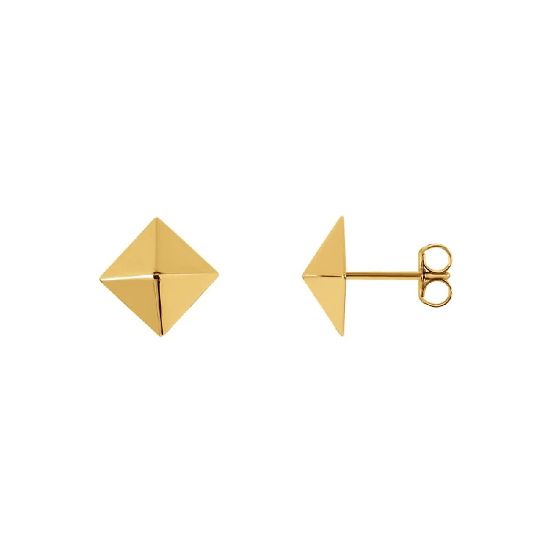Exclusive Jewelry Sale – Limited-Time Discounts 8mm Polished Square Pyramid Stud Earrings in 14k Yellow Gold Exclusive Jewelry Sale – Limited-Time Discounts 8mm Polished Square Pyramid Stud Earrings in 14k Yellow Gold
