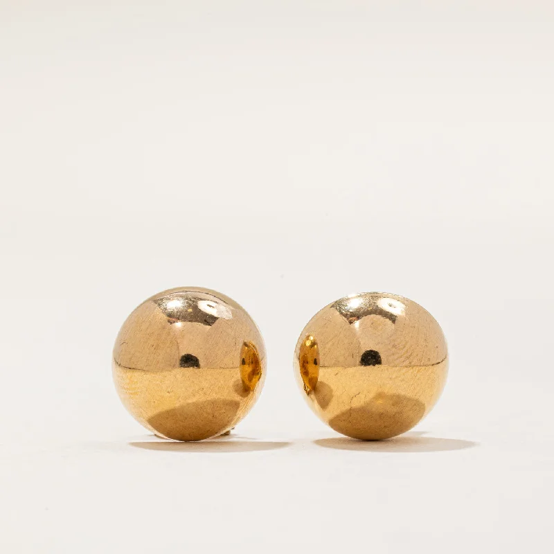 Limited-Time Jewelry Discounts – Shine Without The Splurge 9k Yellow Gold Half Dome Clip On Earrings Limited-Time Jewelry Discounts – Shine Without The Splurge 9k Yellow Gold Half Dome Clip On Earrings