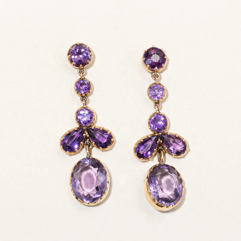 Shop Modern Jewelry Collections With Exclusive Discounts Amethyst Drop Earrings | 12.50ctw | Shop Modern Jewelry Collections With Exclusive Discounts Amethyst Drop Earrings | 12.50ctw |