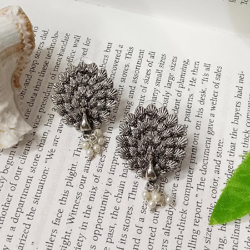 Shop Handcrafted Jewelry At Special Promotional Rates Bhavi Jewels Oxidised Plated Stud Earrings Shop Handcrafted Jewelry At Special Promotional Rates Bhavi Jewels Oxidised Plated Stud Earrings