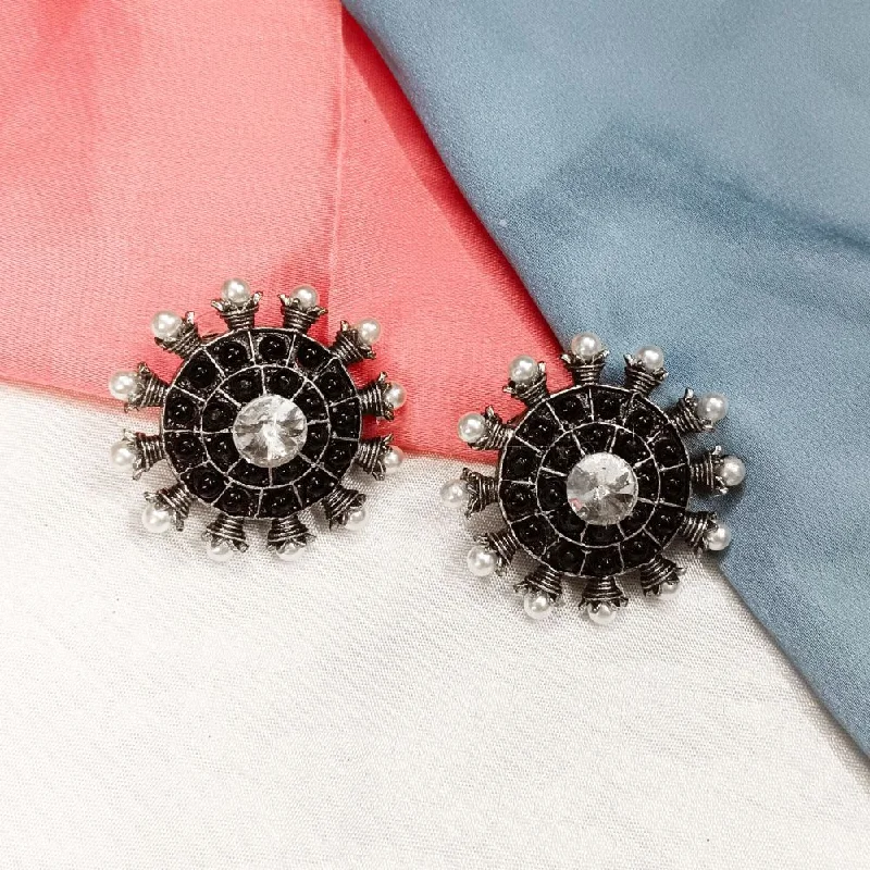 Make Every Moment Shine – Jewelry Discounts Available Bhavi Oxidised Plated Stud Earrings Make Every Moment Shine – Jewelry Discounts Available Bhavi Oxidised Plated Stud Earrings