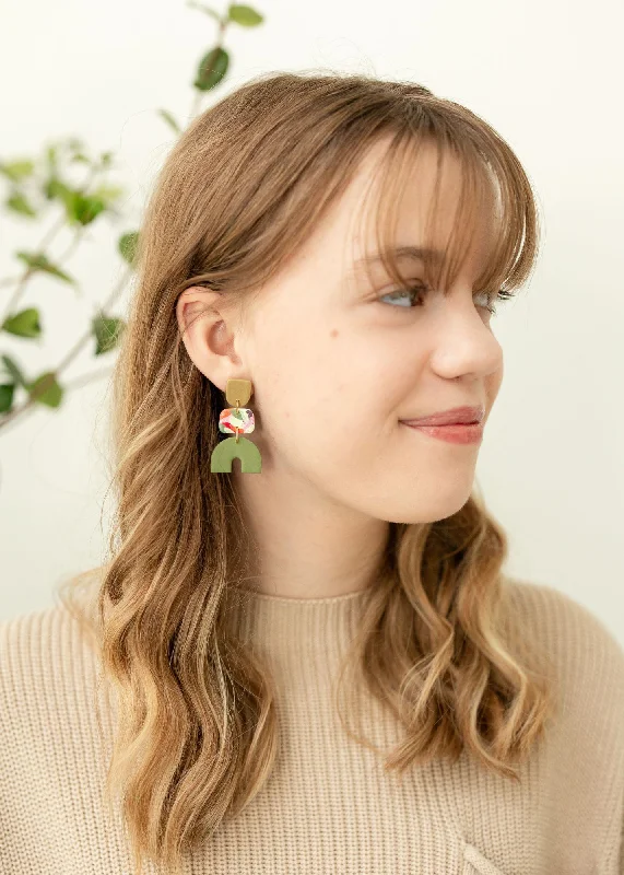 Shine Bright With Our Special Jewelry Promotions Hand-Painted ABIDE Earrings