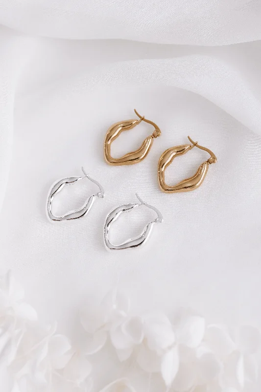 Premium Jewelry Now Available At Special Discounts Chelsea - Gold or Silver Stainless Steel Hoops