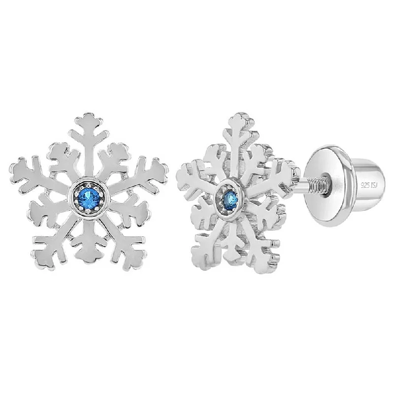 Luxury Jewelry Sale – Sparkle For Less Children's Sterling Silver Winter Snowflake Earrings Luxury Jewelry Sale – Sparkle For Less Children's Sterling Silver Winter Snowflake Earrings