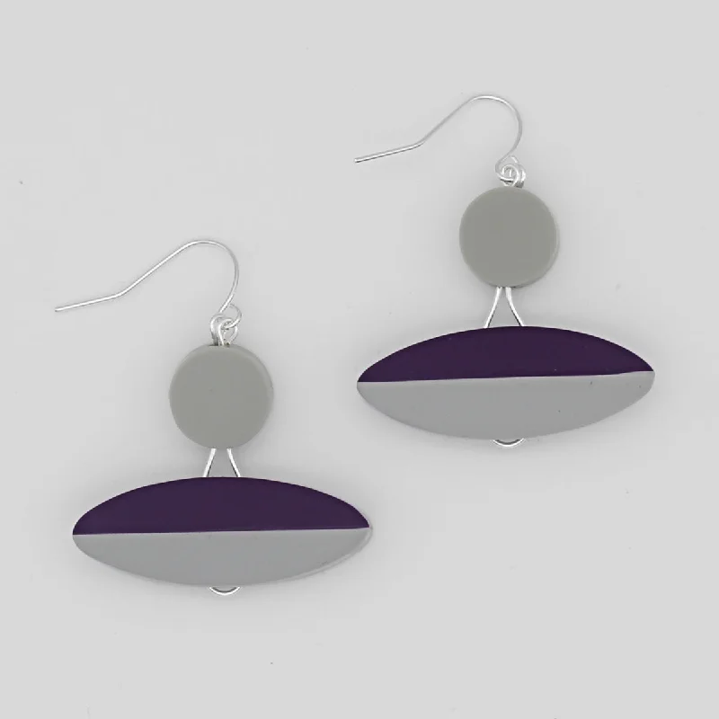 Shine In Style – Shop Jewelry Discounts Today Duel Geometric Dangle Earrings Purple