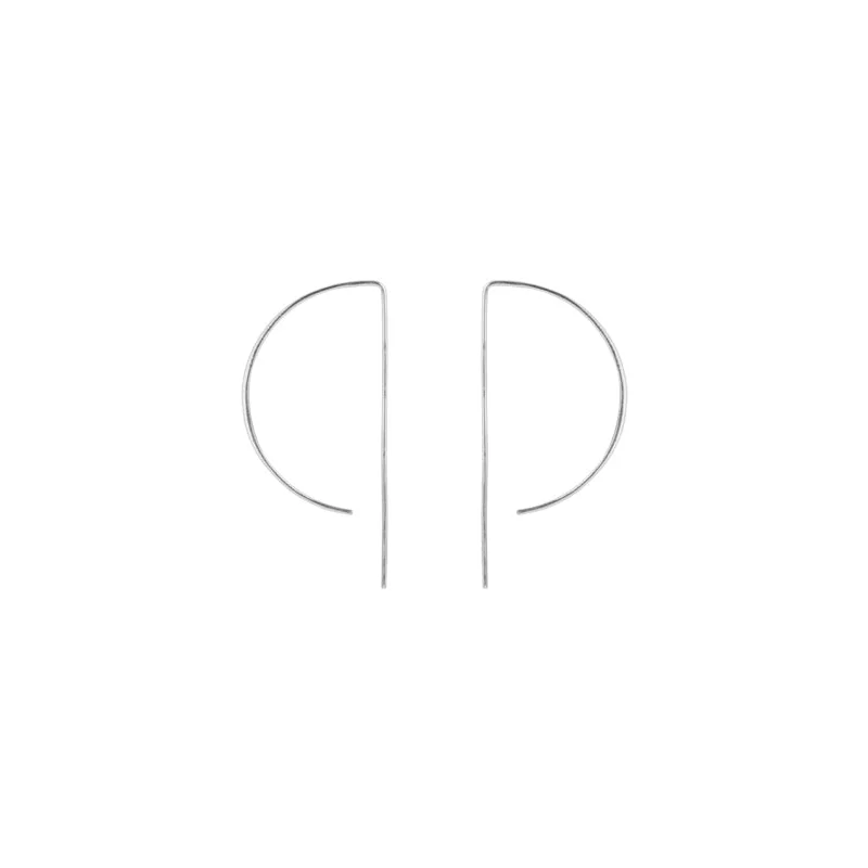 Affordable Glamour – Premium Jewelry At Special Prices D Wire Hoop Earrings in Silver - 1 1/2" Affordable Glamour – Premium Jewelry At Special Prices D Wire Hoop Earrings in Silver - 1 1/2"