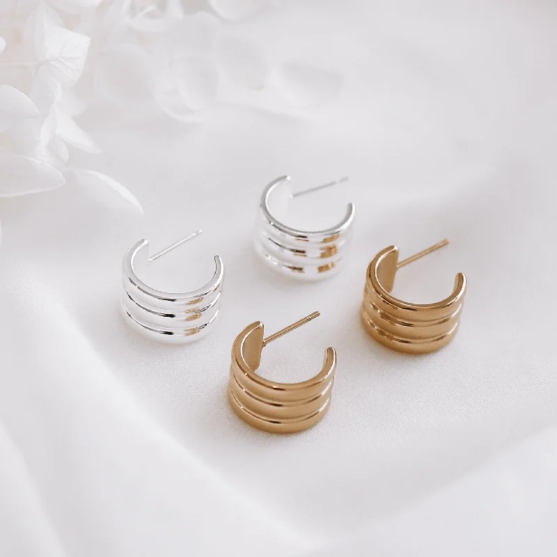 Luxury Meets Affordability – Jewelry Sale Now Live Deja - Silver Plated Stainless Steel Hoops