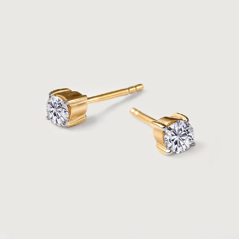 Shop Signature Jewelry Styles At Exclusive Prices Diamond Solitaire SI-GH  Earrings in 14K Yellow Gold