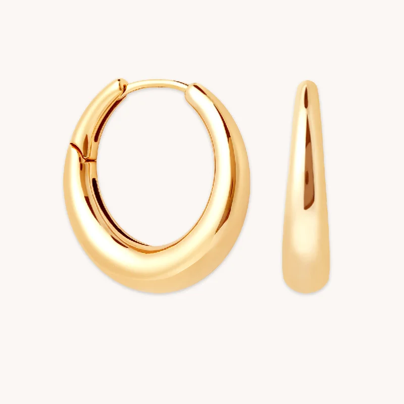 Exclusive Jewelry Sale – Shine For Less Dome Hoops in Gold