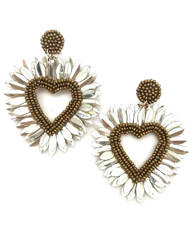 Jewelry Clearance Event – Last Chance For Stunning Deals Enchanted Beaded Heart Earrings