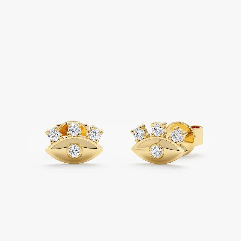 Limited-Time Jewelry Sale – Don't Miss Out On Dazzling Discounts Eyelash Diamond Eye Stud Earrings, Lucinda Limited-Time Jewelry Sale – Don't Miss Out On Dazzling Discounts Eyelash Diamond Eye Stud Earrings, Lucinda