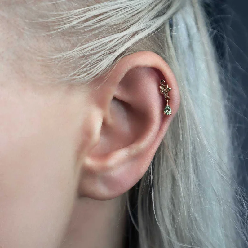 Dainty And Elegant Jewelry Now At Reduced Prices FERONIA. Ivy Leaf Peridot Ear Stud - Gold Dainty And Elegant Jewelry Now At Reduced Prices FERONIA. Ivy Leaf Peridot Ear Stud - Gold