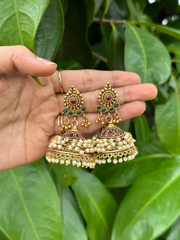 Luxury Jewelry At Unbeatable Discounts Flora Antique Non Idol Jhumka