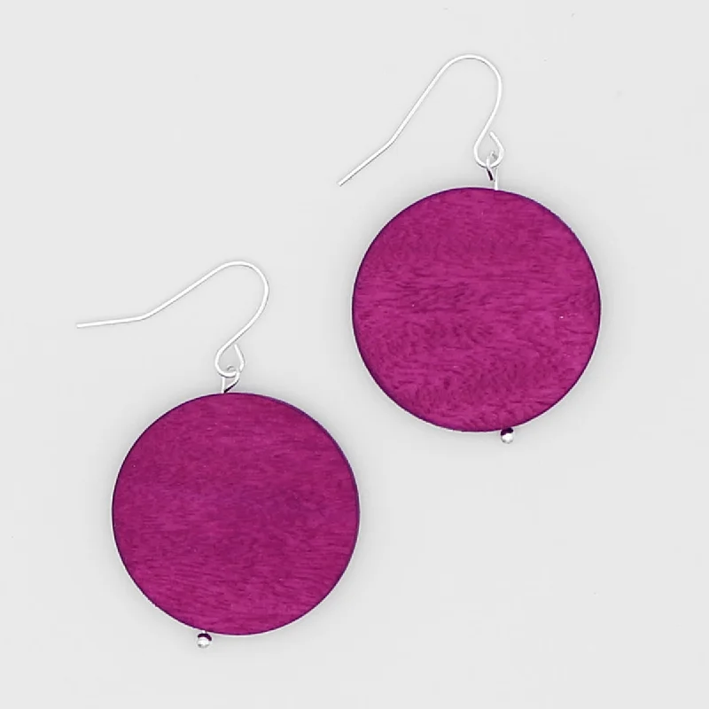 Affordable Gold-Plated Jewelry For Modern Fashion Fuchsia Dot Rosie Earrings