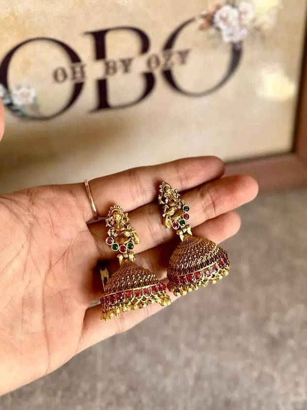 Limited-Stock Jewelry Sale – Once It's Gone, It's Gone Ganesha Antique Jhumkas