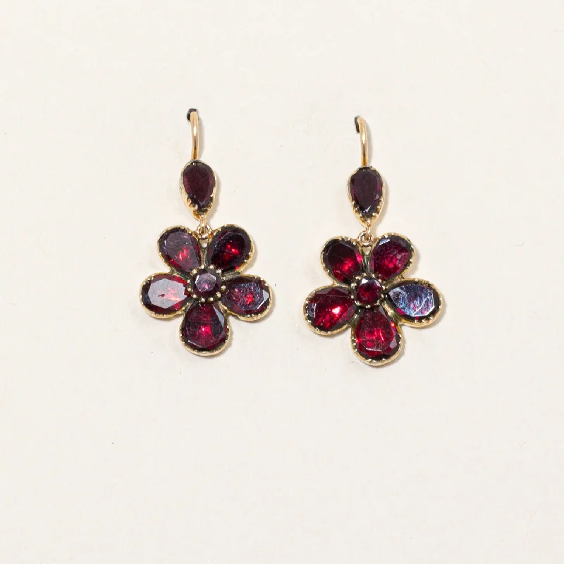 Unmissable Jewelry Discounts – Elevate Your Look For Less Garnet Flower Fish Hook Earrings | 5.50ctw | Unmissable Jewelry Discounts – Elevate Your Look For Less Garnet Flower Fish Hook Earrings | 5.50ctw |