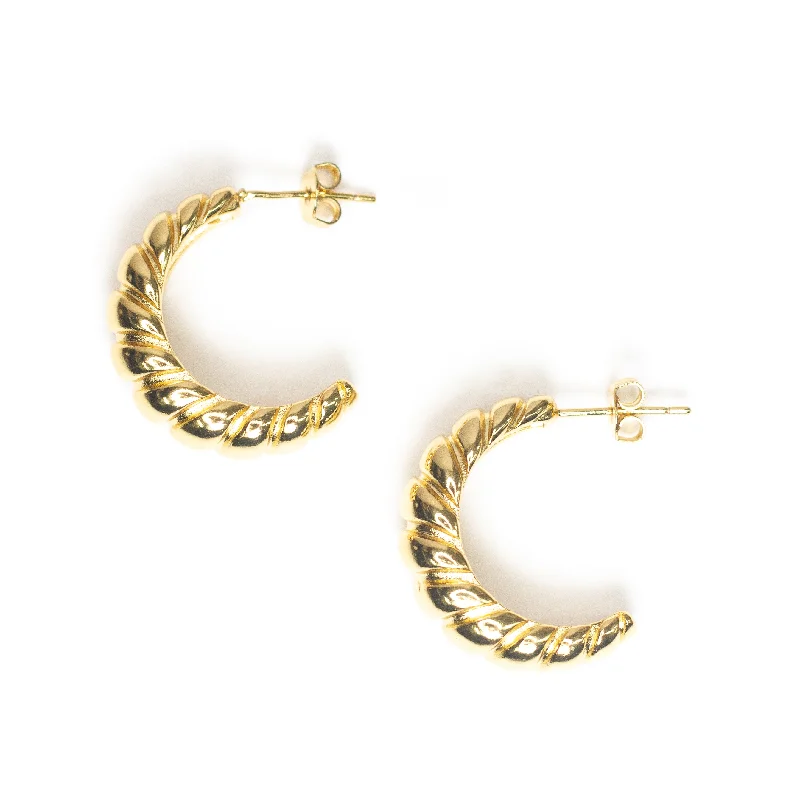 Shop Modern Jewelry Collections With Exclusive Discounts Crescent Hoop earrings